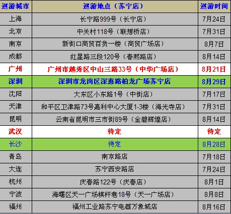21日盛大武汉站巡游延期 时间地点待定