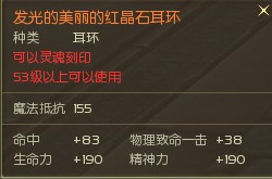 AION1.9&2.0版本橙色耳环属性图示大展