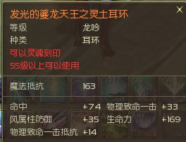 AION1.9&2.0版本橙色耳环属性图示大展