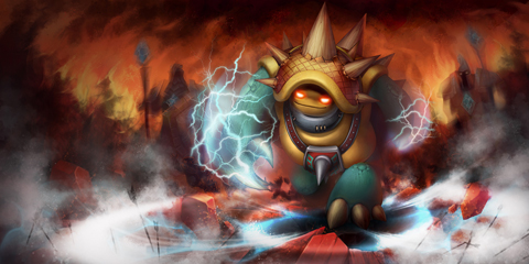 《英雄联盟》全新英雄原画 死神眼系列