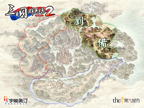 《三国群英传2》三分天下 势力分布介绍