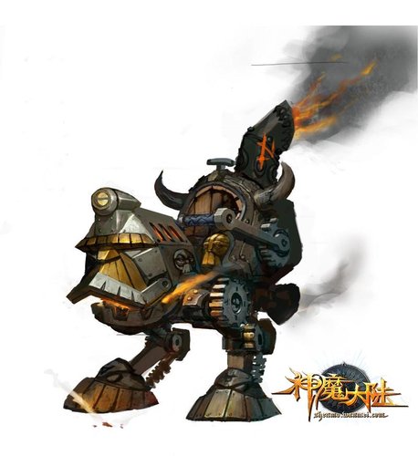 骑宠原画图 讲述《神魔大陆》奇幻风