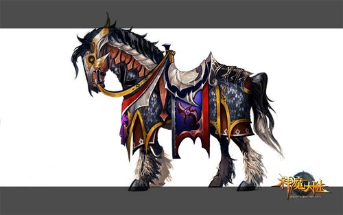 骑宠原画图 讲述《神魔大陆》奇幻风