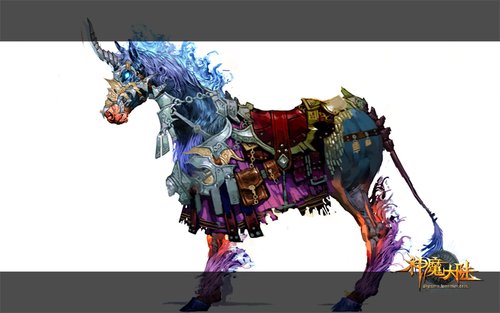 骑宠原画图 讲述《神魔大陆》奇幻风