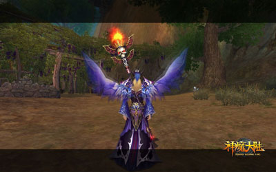 图片: 图2：《神魔大陆》圣光之翼效果-人族.jpg
