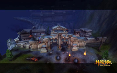 图片: 图1：《神魔大陆》截图-硝烟中的天空之城.jpg