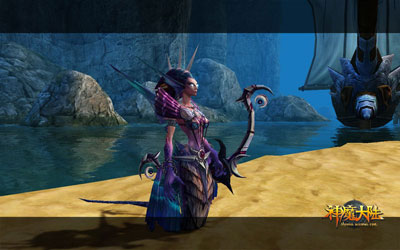 图片: 图3：《神魔大陆》截图-穿越裂隙的纳迦.jpg