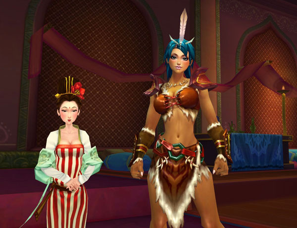 创世西游长安猎艳 分享与NPC合影留念