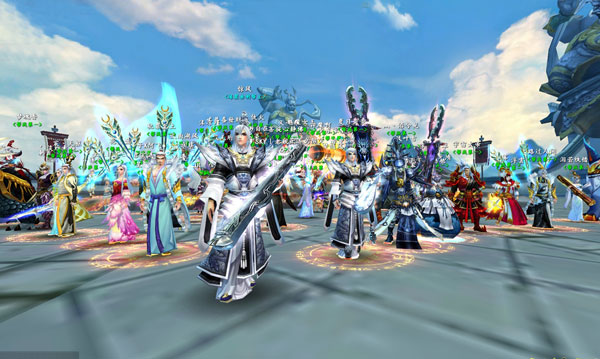 创世西游风扬云动缘聚赤明给力全家福