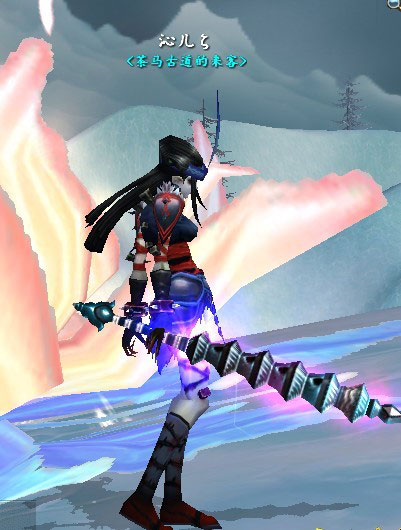 《创世西游》60级地魔MM时装武器展示