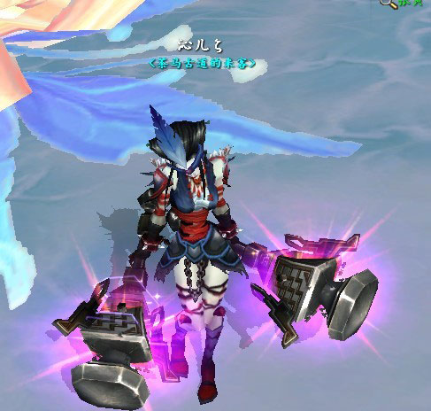 《创世西游》60级地魔MM时装武器展示