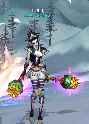 《创世西游》60级地魔MM时装武器展示