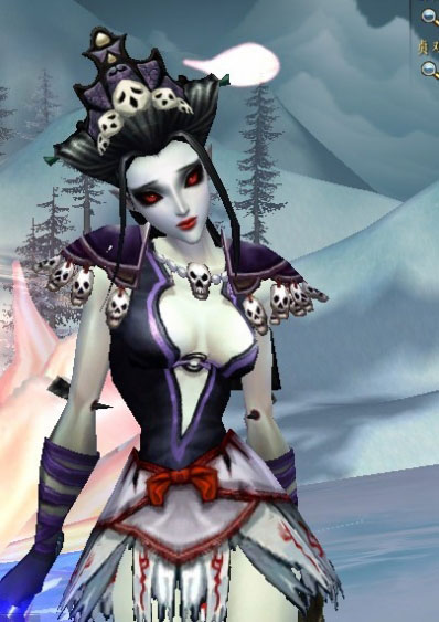 《创世西游》60级地魔MM时装武器展示