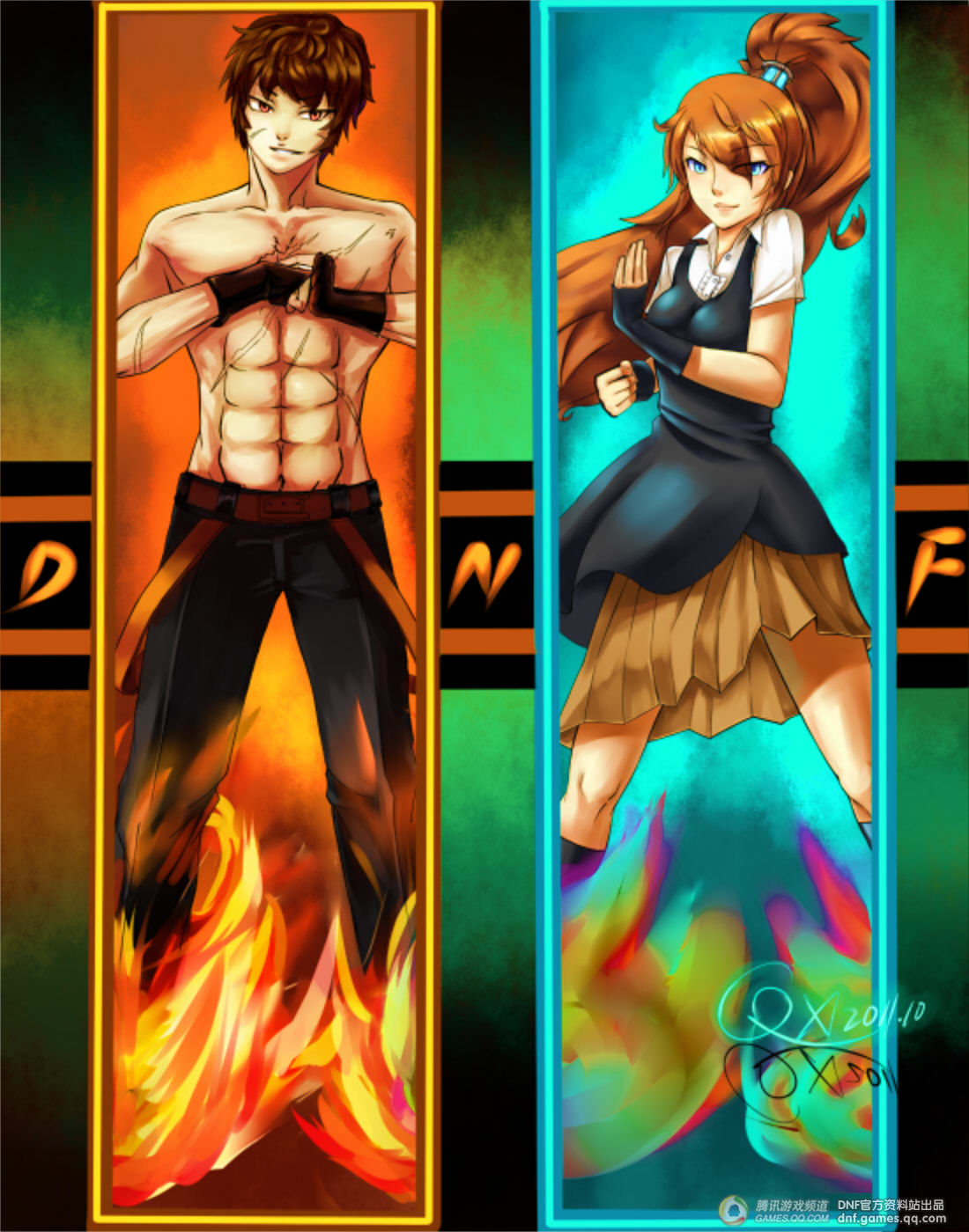 DNF百万亚洲漫画大师赛 资料站精品作品一览