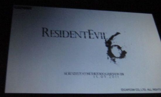 《生化危机6》的logo照片 《生化危机6》的logo照片