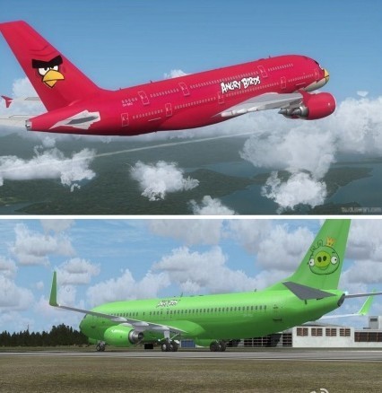 愤怒的小鸟登陆民航飞机 愤怒的小鸟登陆民航飞机