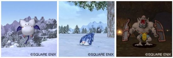 白雪牟牟恶魔、冰锥史莱姆、盾牌魔神 白雪牟牟恶魔、冰锥史莱姆、盾牌魔神