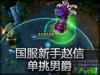 国服新手赵信单挑大龙