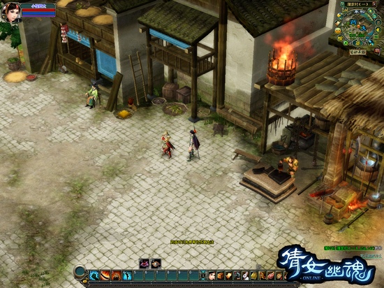 倩女幽魂新蒲家村截图曝光 蛛丝洞添CG