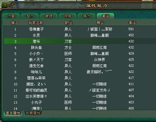 倩女幽魂恶人谷现高幸运刀客令异人嫉妒