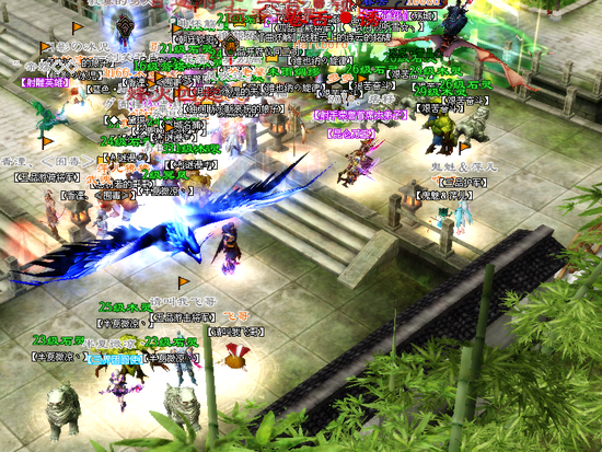 倩女幽魂通幽池六帮派混战 激情延伸到深夜