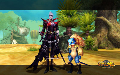 图片: 图2：《神魔大陆》实景截图-温馨一刻.jpg