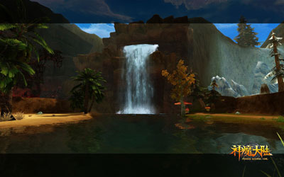 图片: 图4：《神魔大陆》实景截图-美丽的栖溪谷.jpg