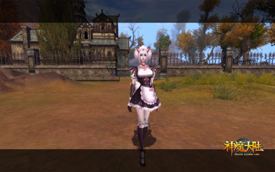 图片: 图7《神魔大陆》实景截图-粉红三叶草之猫女仆.jpg