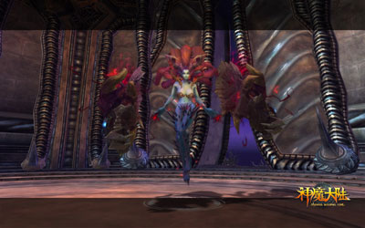 图片: 图1《神魔大陆》实景截图-美女露西.jpg