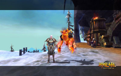 图片: 图1《神魔大陆》实景截图-主人和爱宠.jpg