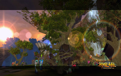 图片: 图1《神魔大陆》实景截图-美丽的花园.jpg
