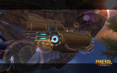 图片: 图2《神魔大陆》实景截图-看“灰船”.jpg