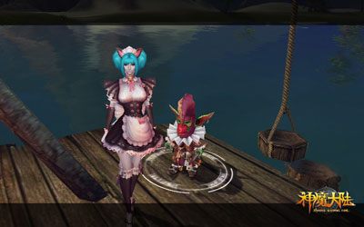 图片: 图3《神魔大陆》实景截图-神秘小丑.jpg