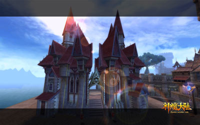 图片: 图4《神魔大陆》实景截图-美丽自由港.jpg