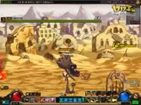 DNF视频-韩服高强女大枪练习血蝴蝶