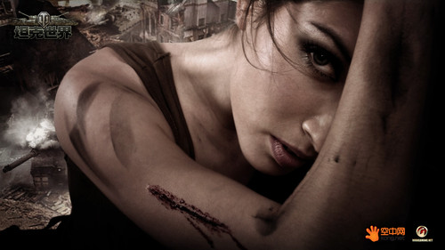 战地花香《坦克世界》美女性感写真 