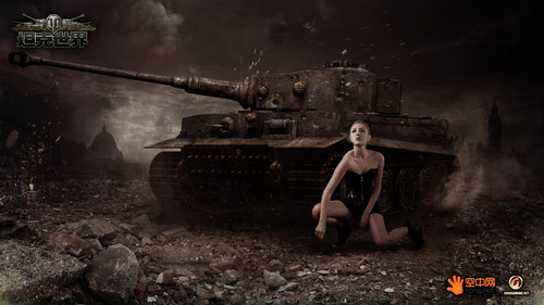 战地花香《坦克世界》美女性感写真 