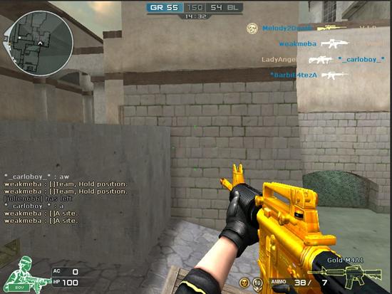 外服黄金M4A1，尼玛搭配的好丑啊，还有准心，你都不修枪的吗