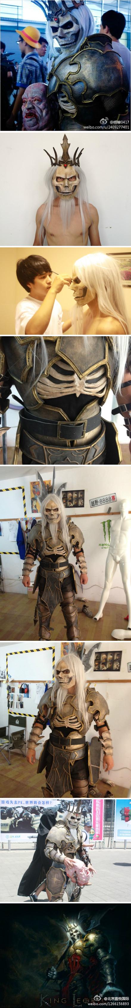 揭秘：CJ2012史上最专业装扮COS骷髅王_暗黑3周边