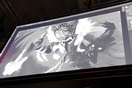 科隆游戏展上的Grace Liu