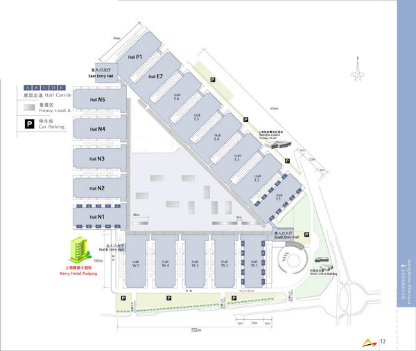 2012ChinaJoy各展馆分布图