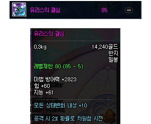 DNF韩服85级真远古图掉落远古粉装备属性一览