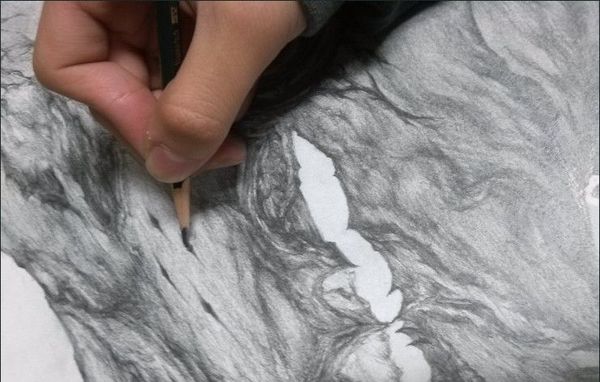 超给力玩家的铅笔速写作品 DNF韩服最新版本背景