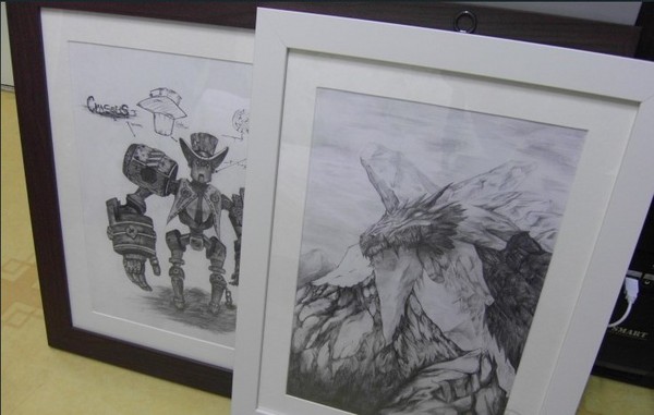 超给力玩家的铅笔速写作品 DNF韩服最新版本背景