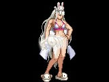 茄子出品：女格斗无时装和全时装改萌混搭带白色小兔子武器