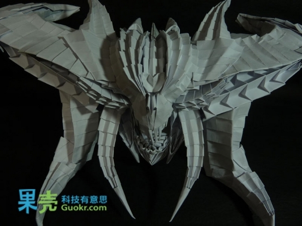 让人叹为观止！看国内牛人的《暗黑3》恶魔折纸