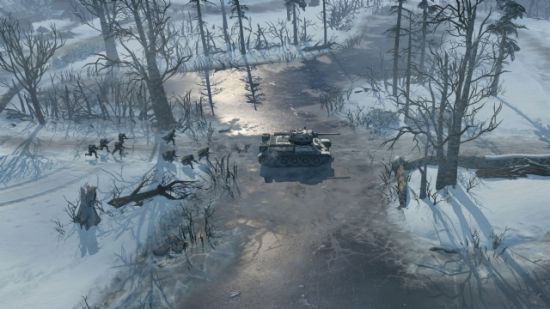 小心别让坦克掉进冰湖