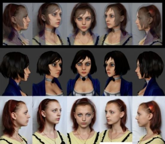 官方以 Anna Ormeli Moleva 脸孔作为伊莉莎白的基础