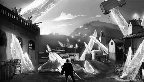 《杀手已死》概念设定插画