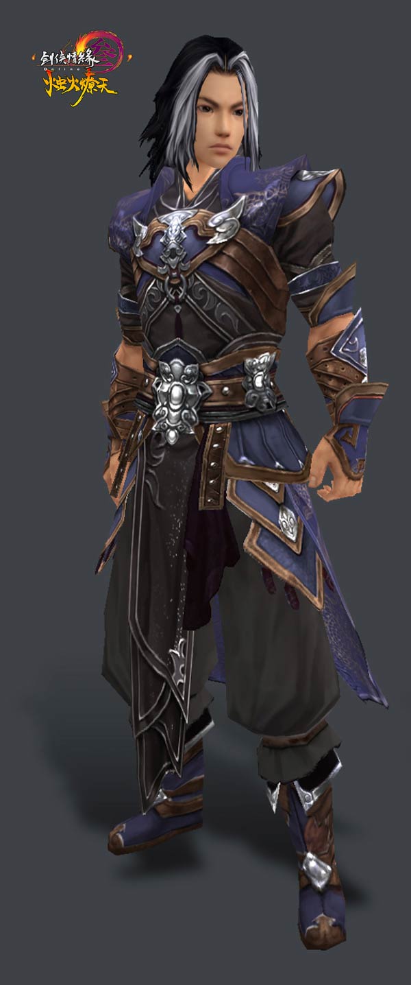 全新白发标男正面